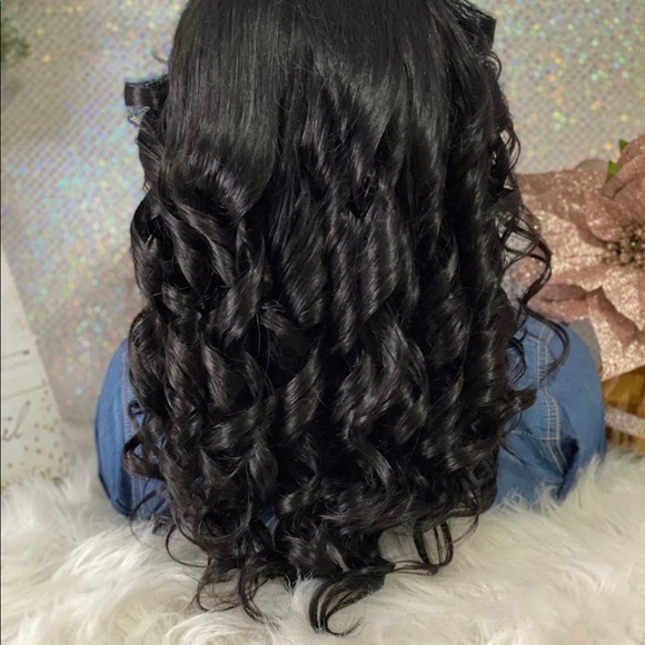 🌹New 22”Kaneeshia 4X4 LaceClosure 💯%Brazilian Human Hair Wig- 200% Density🌹 - Picture 7 of 10